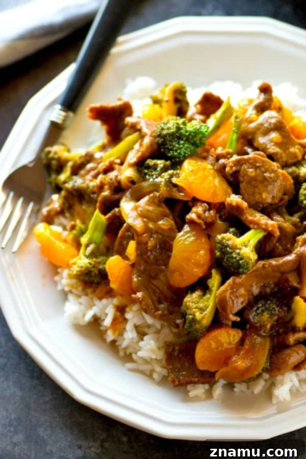 Zesty Orange Teriyaki Beef and Broccoli Stir Fry 2 Delicious homemade orange teriyaki beef and broccoli stir-fry