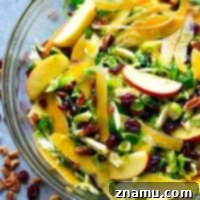 Shaved Brussels & Tangy Orange Fall Salad 7 Shaved Brussels Sprouts Salad with Orange Vinaigrette