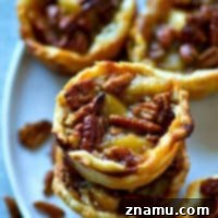 Caramel Apple Pecan Mini Pies 7 Golden brown Mini Caramel Apple Pecan Pie
