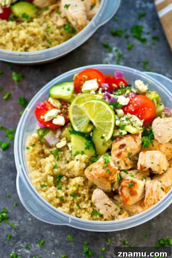 Greek Chicken Quinoa Power Bowls 2 Flavorful Meal Prep Greek Chicken Quinoa Bowls for a Healthy Week