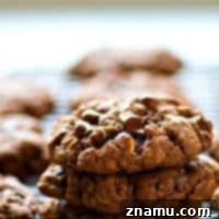 Soft and Chewy Double Chocolate Oatmeal Cookies