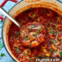 Velvety Tomato Basil Tortellini Soup with Fresh Basil 7 This creamy tortellini basil tomato soup is insanely easy to pull off and seriously tastes like it simmered all day! It'll be our little secret it comes together in only 40 minutes in ONE pot!