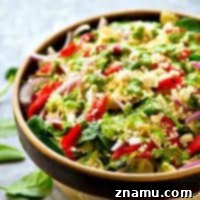 Mediterranean Roasted Red Pepper Feta Pasta Salad with Basil Vinaigrette 7 Flavorful roasted red peppers and feta are tossed with a fresh basil vinaigrette to create this gorgeous roasted red pepper feta pasta salad perfect for any spring or summer gathering!