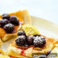 Flaky melt-in-your-mouth crepes are stuffed with a tangy lemon cream cheese and topped with a fresh blackberry sauce. These blackberry lemon cream cheese crepes are a brunch must!