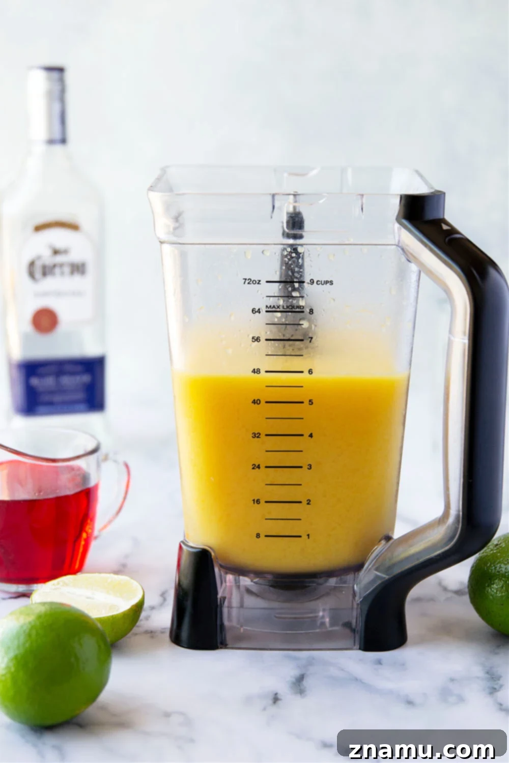 Spiked Sunrise Slush 3 These tequila sunrise slushies are a frozen twist off of the classic cocktail and they're SO easy to blend up!