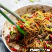 Stir-Fried Teriyaki Beef Noodles 7 Beef Teriyaki Noodle Stir Fry