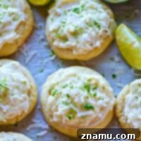 Sunshine Lime Coconut Clouds 7 Soft lime-flavored sugar cookies are a match made in heaven with a dreamy coconut frosting heaped on top! These lime sugar cookies will be a hit anywhere you take them.