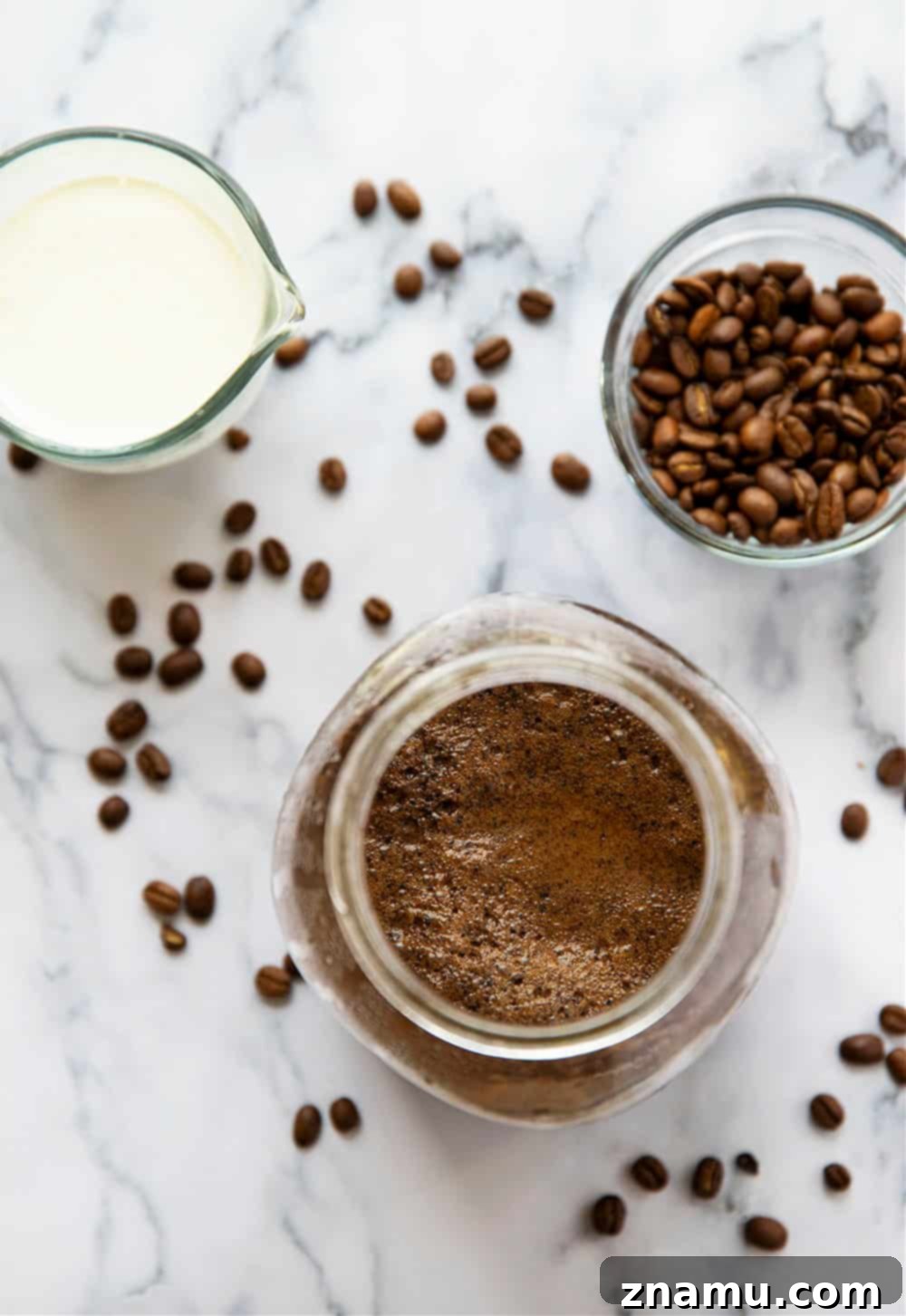 Overnight Velvet Brew 3 Classic coffee shop-style cold brew coffee is SO unbelievably easy to make at home you'll never go back to buying it. This overnight cold brew coffee is a keeper recipe for any coffee lover!