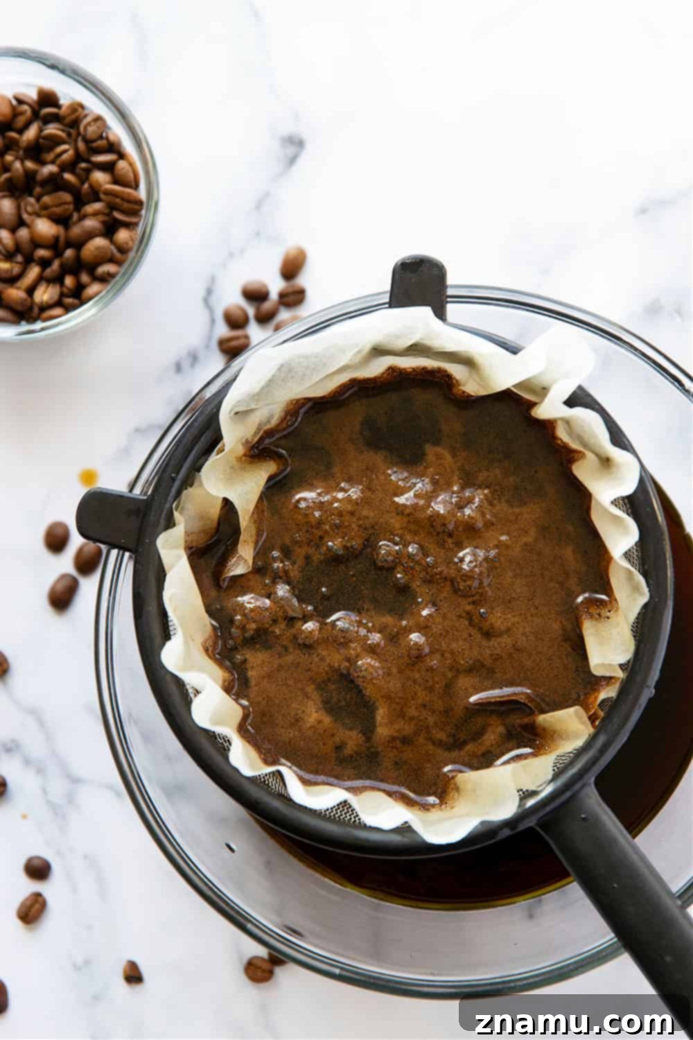 Overnight Velvet Brew 4 Classic coffee shop-style cold brew coffee is SO unbelievably easy to make at home you'll never go back to buying it. This overnight cold brew coffee is a keeper recipe for any coffee lover!