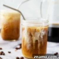 Overnight Velvet Brew 9 Classic coffee shop-style cold brew coffee is SO unbelievably easy to make at home you'll never go back to buying it. This overnight cold brew coffee is a keeper recipe for any coffee lover!
