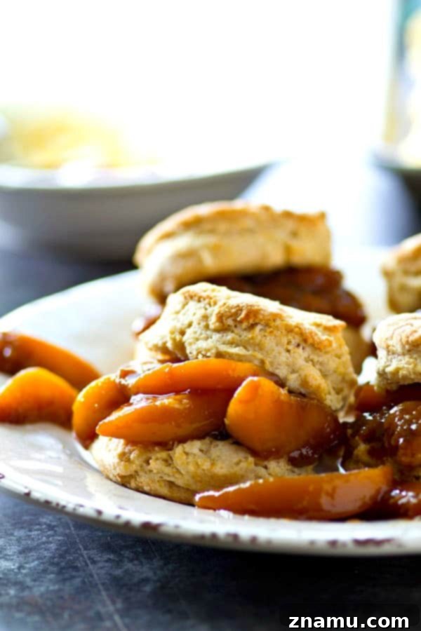 Homemade Sourdough Biscuits with Luscious Peach Preserves 5 Flaky, insanely-flavorful sourdough biscuits are a match made in heaven with juicy fresh peach preserves! Summer in a biscuit.