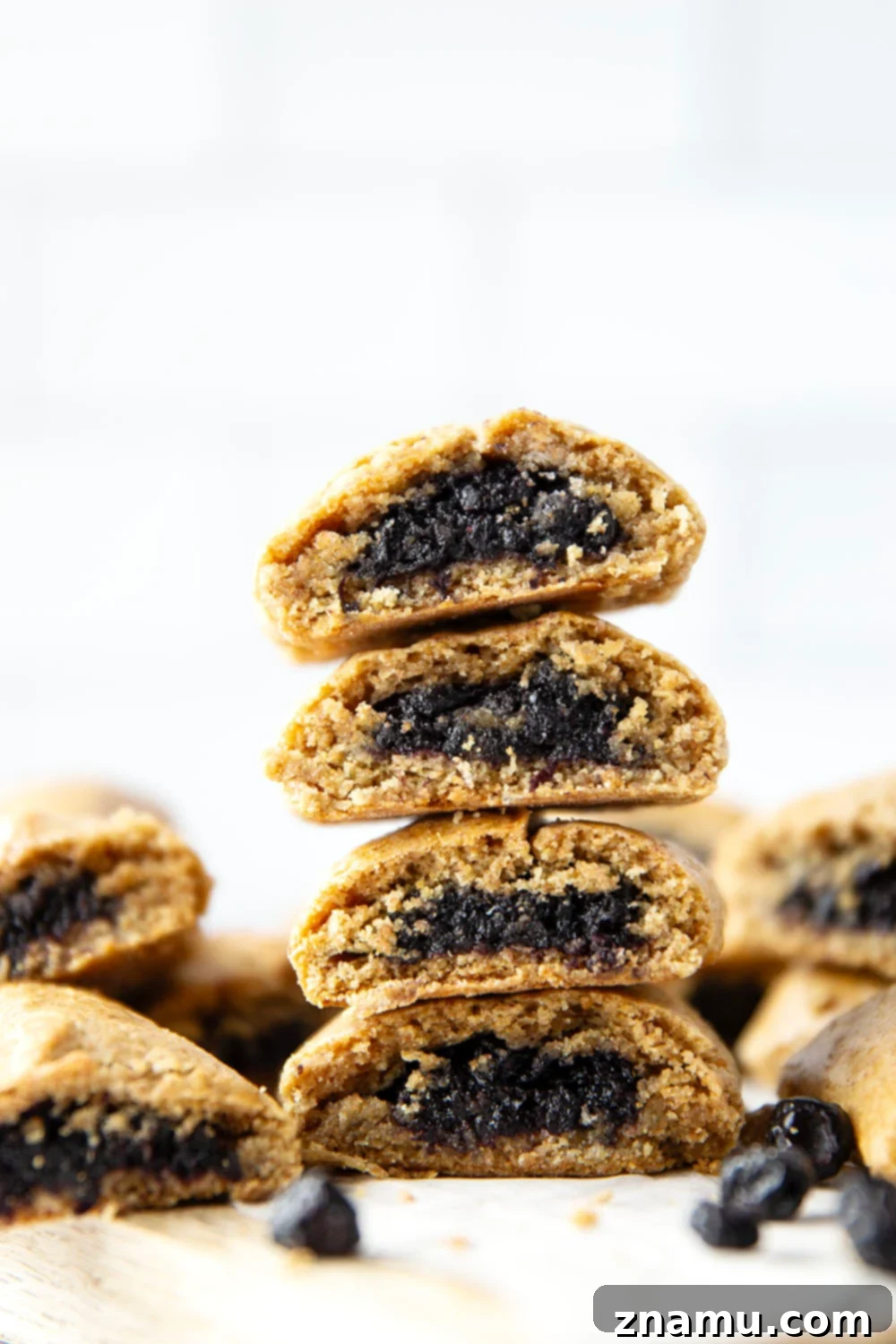 Soft Blueberry Fruit Bars 2 These homemade blueberry newtons feature a soft whole wheat cookie base with a sweet dried blueberry filling. So much better than the packaged version!