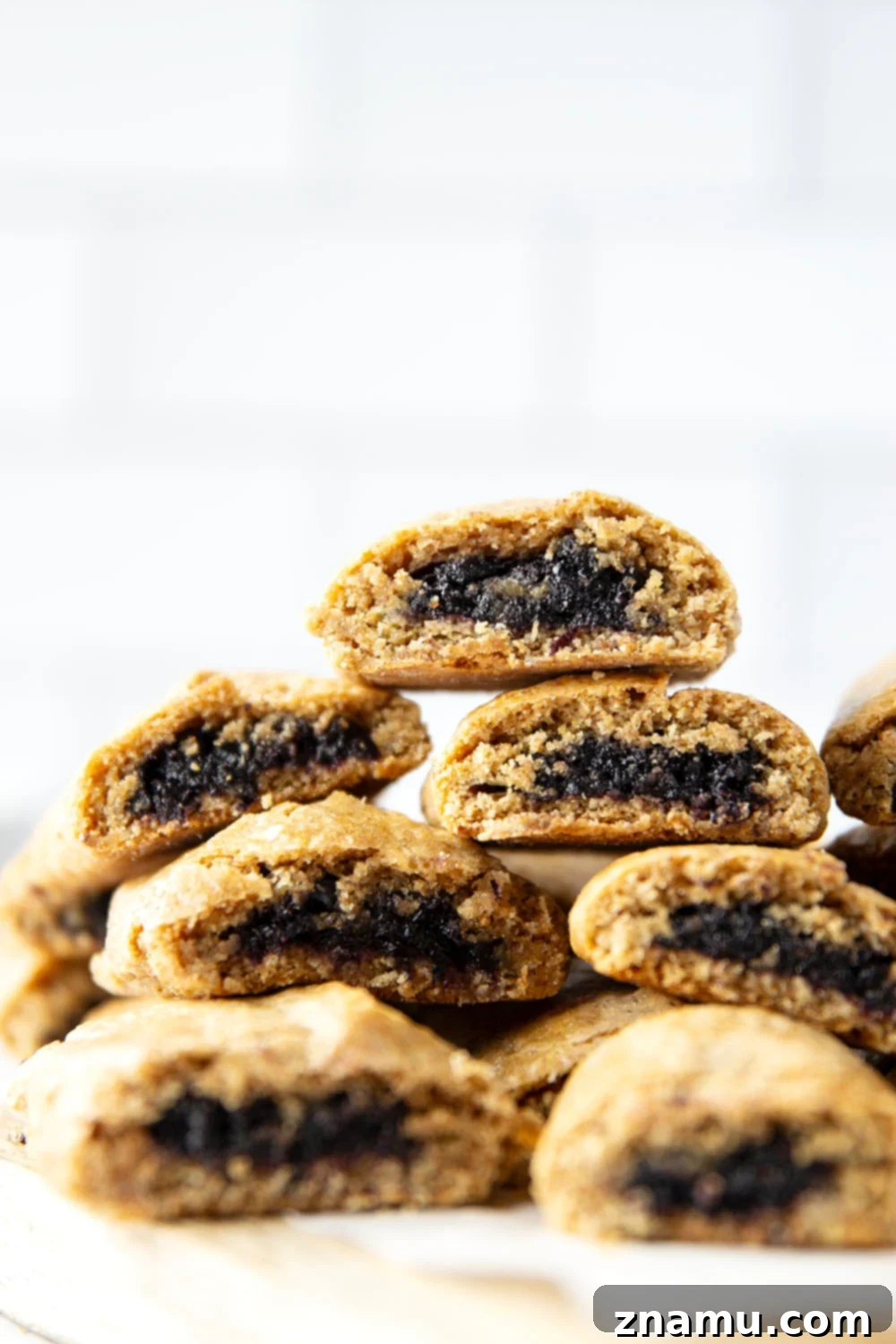 Soft Blueberry Fruit Bars 6 Delicious homemade blueberry newtons ready for snacking, with a soft whole wheat cookie base and sweet blueberry filling.