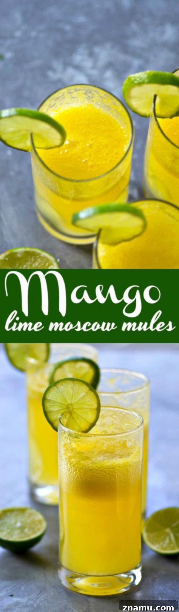 Tropical Zest Mule 5 These mango lime moscow mules are a refreshing tropical twist on a classic! Only four ingredients needed and they're SO easy to mix up for a winner weekend sipper.