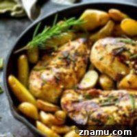 Rosemary Garlic Chicken with Fingerling Potatoes Recipe