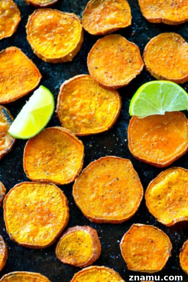 Kickin' Cajun Lime Sweet Potato Chips are perfectly crisp with just the right amount of heat and cooled down with a creamy avocado dip.--just try to eat only one!