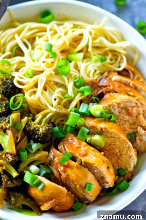 Instant Pot Teriyaki Chicken Broccoli Noodle Bowls 2 Delicious Instant Pot Teriyaki Chicken Noodle Bowls ready to eat