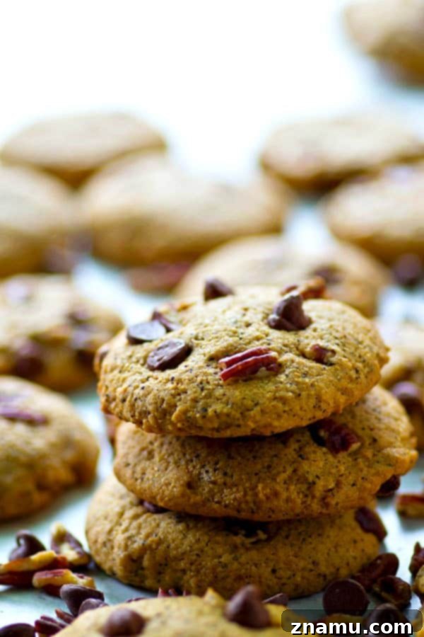 Espresso-Infused Crispy Chocolate Chip Cookies 3 Espresso chocolate chip cookies cooling on a rack, ready to be enjoyed with a cup of coffee.
