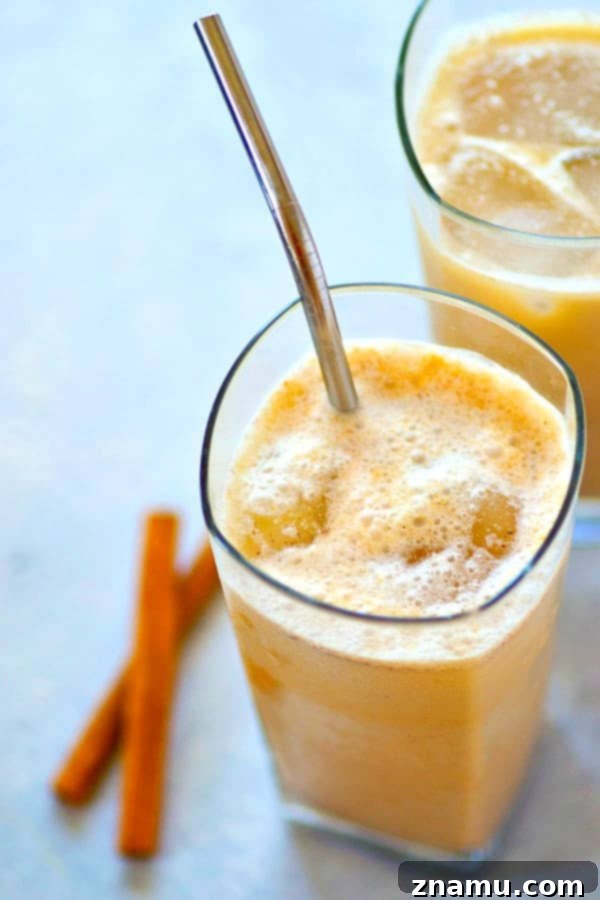 Creamy Coconut Pumpkin Spice Iced Latte 2 Delicious Iced Coconut Pumpkin Spice Latte, perfect for a sunny fall day
