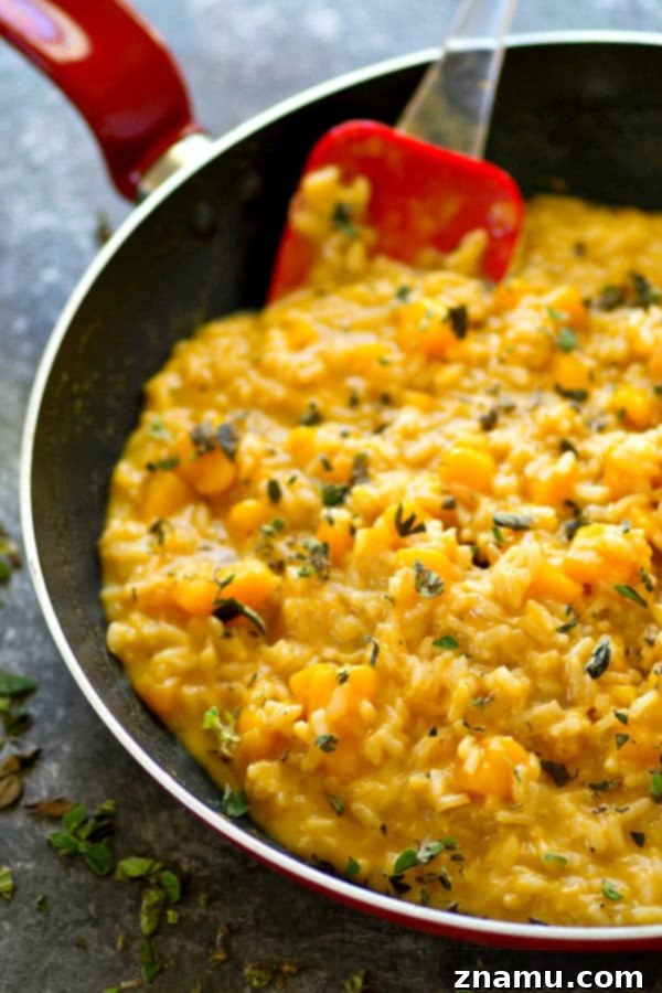 Ultra-creamy and packed with soft butternut squash and three cheeses, this butternut squash sage risotto is easy weeknight comfort food that comes together in only 30!