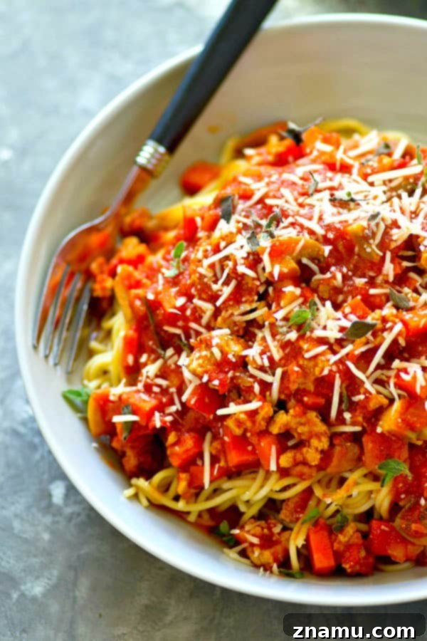 Rich Instant Pot Turkey Sausage Bolognese 3 Hearty, flavorful turkey sausage bolognese sauce is made in mere MINUTES in the instant pot and it tastes like it simmered all day! Serve it fresh over noodles or freeze it for later.