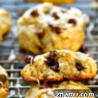 Soft, cake-like banana bread chocolate chip coconut breakfast cookies have a texture that's a dead ringer for banana bread all rolled up into one incredible breakfast cookie!