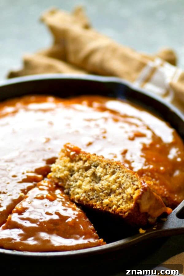 Banana Bread Bliss with Chai Caramel Drizzle 5 Incredibly soft banana bread snack cake is drizzled with a spiced chai caramel glaze for a simple, no-fuss snack, dessert, or even breakfast!