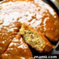 Banana Bread Bliss with Chai Caramel Drizzle 7 Incredibly soft banana bread snack cake is drizzled with a spiced chai caramel glaze for a simple, no-fuss snack, dessert, or even breakfast!