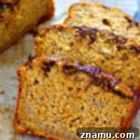 Marbled Mocha Peanut Butter Banana Bread 7 Insanely soft banana bread is livened up with creamy peanut butter and a luscious swirl of mocha.--the only way you're gonna want banana bread from now on!