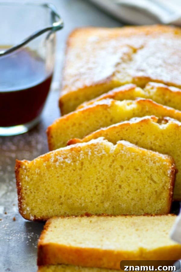 Velvet Espresso Pound Cake 2 Rich and moist Espresso Pound Cake, a perfect treat for coffee lovers, served with a fresh cup of coffee