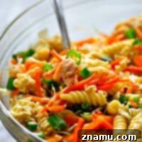 Asian Chicken Crunch Pasta Salad recipe image