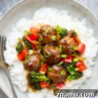 Mongolian Glazed Beef Bites 8 Small image of Mongolian Beef Meatballs.