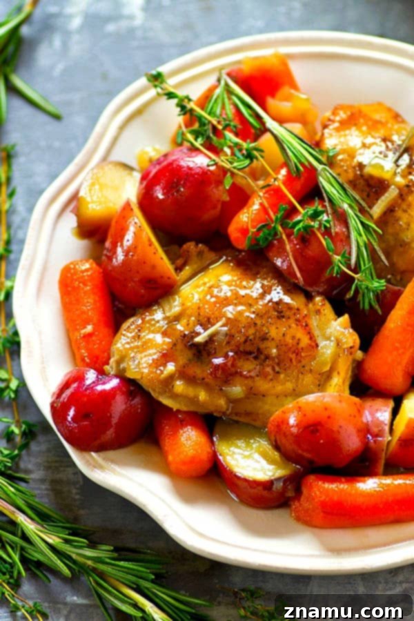 Hearty Beer Braised Chicken with Root Vegetables 4 Beer Braised Chicken with Herbs, Potatoes, and Carrots