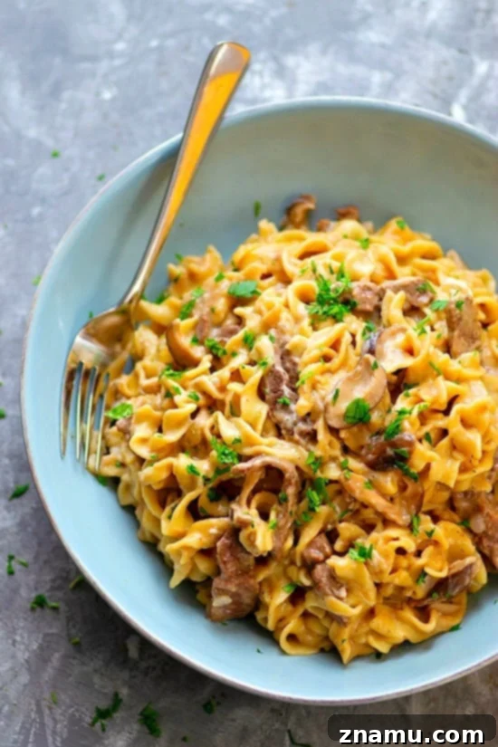 Umami-Rich Instant Pot Shiitake Beef Stroganoff 3 Instant Pot Shiitake Mushroom Beef Stroganoff - Made ENTIRELY in the instant pot in less than 30 minutes and a dead ringer for the real thing, this shiitake mushroom beef stroganoff is the easy comfort food you NEED!
