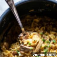 Instant Pot Shiitake Mushroom Beef Stroganoff