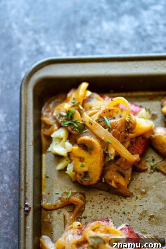 Crispy Smashed Potatoes with Balsamic Caramelized Onion & Mushroom 2 Balsamic Caramelized Onion Mushroom Crispy Smashed Potatoes - Crispy smashed potatoes are covered in a creamy balsamic sauce packed with caramelized onions and tender mushrooms for the ULTIMATELY easy side or appetizer!