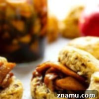 Nutty Brown Butter Biscuits with Apple Preserves 7 Browned Butter Biscuits with Apple Preserves - Deeply flavorful and incredibly flaky browned butter biscuits are the ultimate fall indulgence piled high with tons of homemade apple preserves!