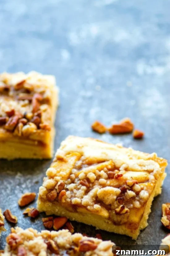 Maple Pecan Apple Crumble Cake 3 Maple Pecan Apple Buckle - Three layers of soft maple cake, tender sauteed apples, and buttery crumb topping collide in this indulgent maple pecan apple buckle that's perfect for ANY fall occasion!