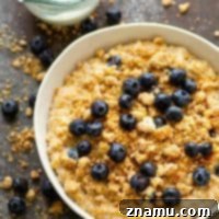 Blueberry Muffin Streusel Steel-Cut Oatmeal Bowls