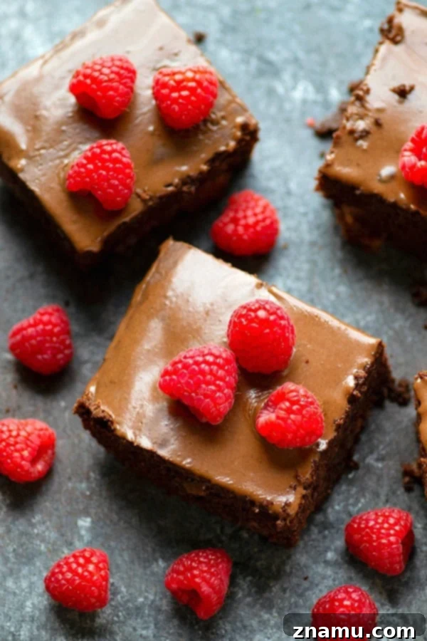 Decadent Dark Chocolate Raspberry Bake 5 Finished Dark Chocolate Raspberry Sheet Cake with Chocolate Glaze