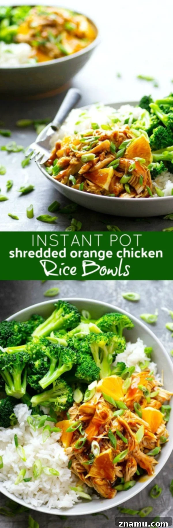 A collection of prepped Instant Pot Orange Chicken and rice bowls, neatly arranged in containers for easy meal planning throughout the week.