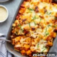 Ultimate Three-Cheese Beef Ziti 8 Baked in layers of 3 kinds of cheese and lots of hearty beef marinara sauce, this 3-cheese beef ziti is an easy weeknight dinner and everyone's favorite comfort food!