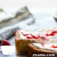 Browned Butter Strawberry Cornmeal Cake