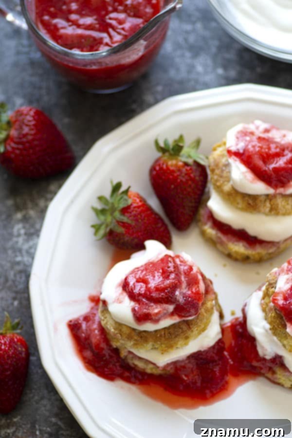 Strawberry Rhubarb Shortcake with Bright Honey Lemon Whipped Cream 3 Layers of homemade shortcake biscuit, sweet and tart strawberry rhubarb sauce, and fluffy honey lemon whipped cream create an irresistible summer treat.