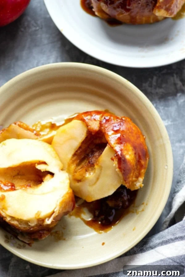 Golden Apple Dumplings with Brown Butter Salted Caramel 5 Homemade apple dumplings are baked in an incredible browned butter salted caramel sauce to create one stunning dessert for fall!
