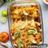 Golden Pumpkin Enchiladas 8 A small image of pumpkin enchiladas with topping, for the recipe card.