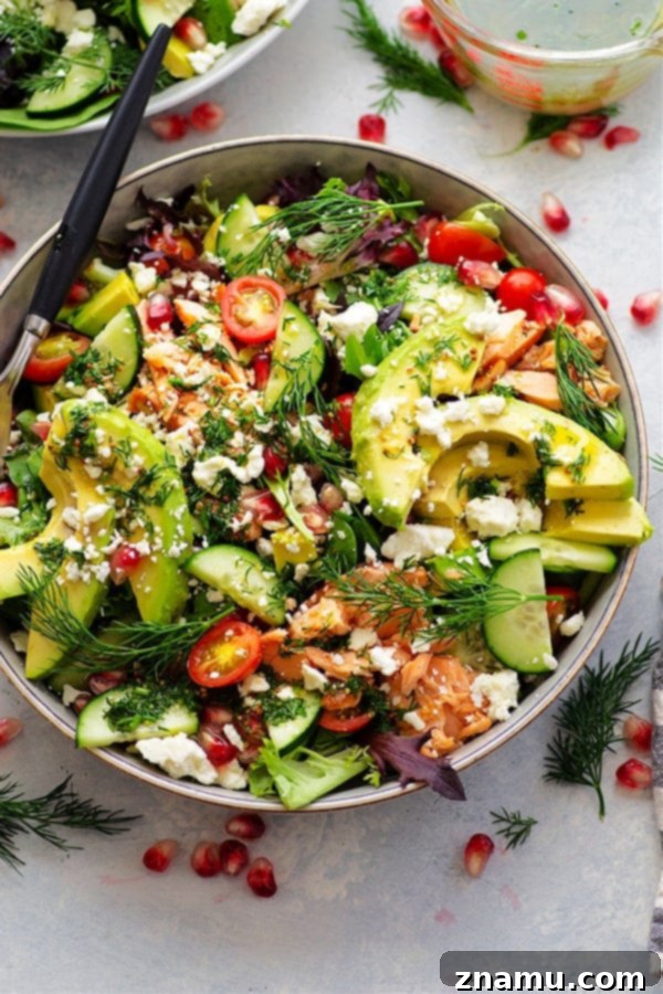 Smoky Salmon and Creamy Avocado Salad with Tangy Honey Dijon 2 Flavorful Smoked Salmon and Avocado Salad with Dijon Honey Vinaigrette. A vibrant, healthy, and company-worthy dish perfect for any occasion.