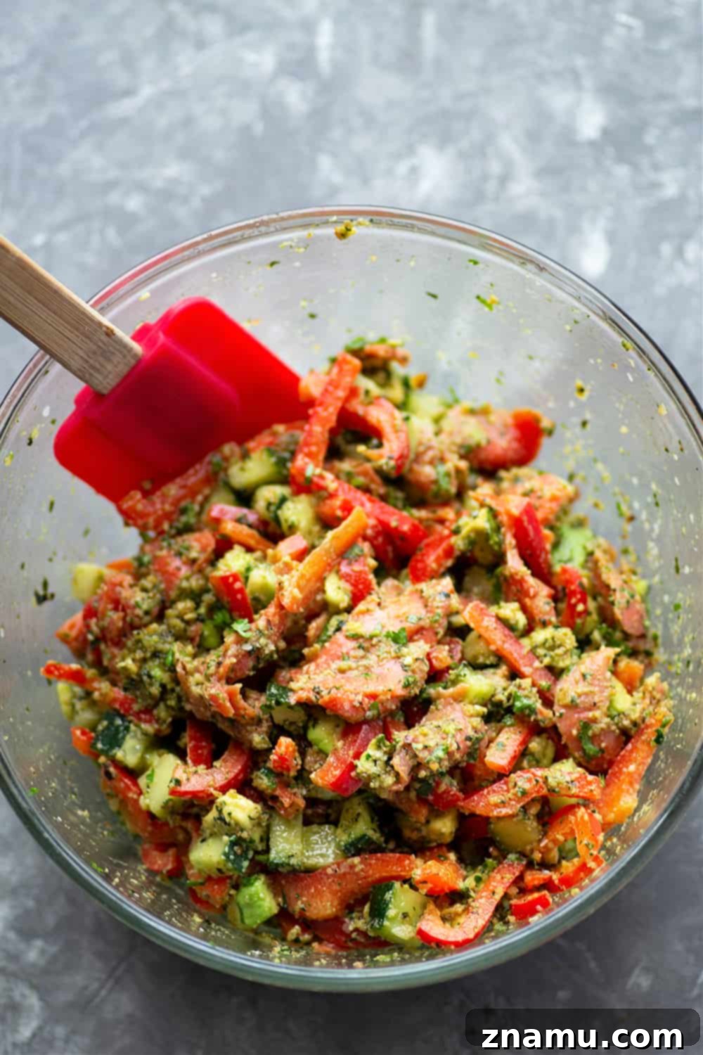 Close-up of Smoked Salmon Lettuce Wraps showing the fresh ingredients and vibrant colors.