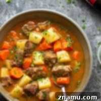 Rich Instant Pot Irish Beef Stew 7 Irish beef stew is made entirely in the instant pot in only an hour and features tender beef cubes and vegetables in a rich stout sauce. - serve this hearty stew with lots of crusty bread!