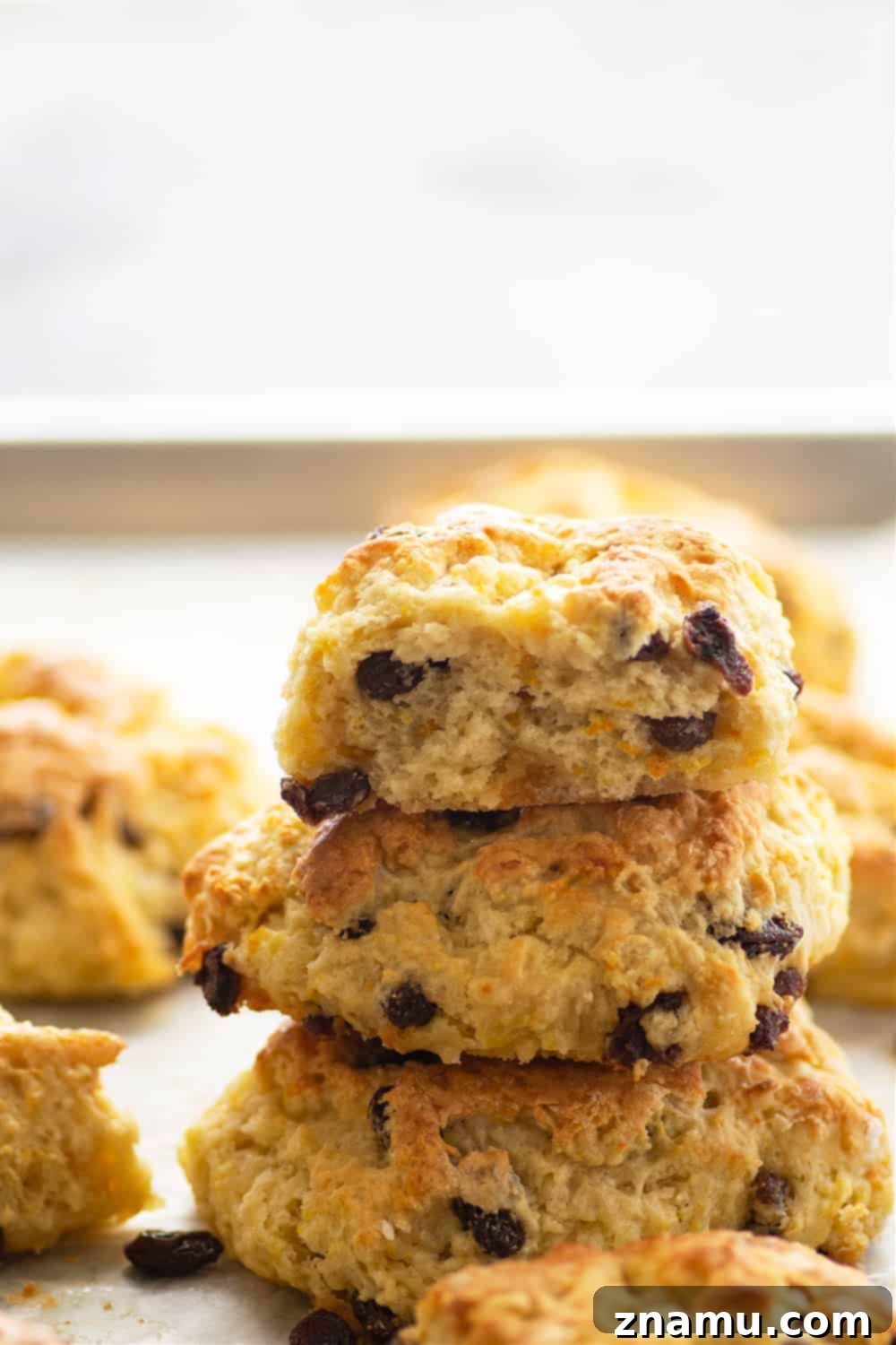 Traditional Irish Soda Scones 3 Everything you love about Irish soda bread in scone form! These Irish soda bread scones are buttery, flaky, and studded with soft raisins. - enjoy them hot from the oven with your favorite jam!